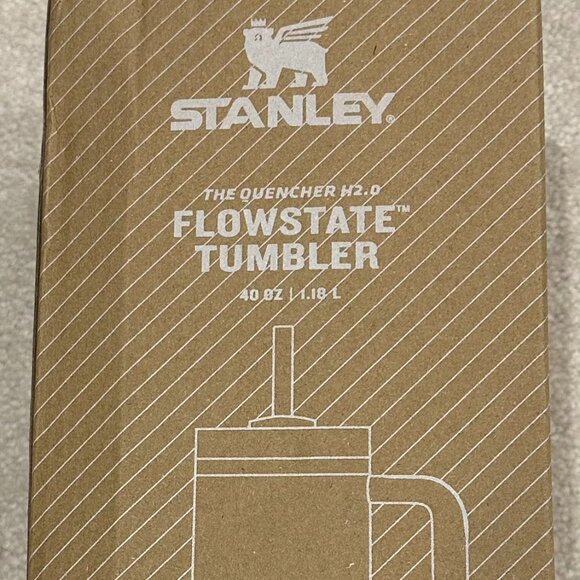 New Chocolate Brown Stanley LV Tumbler w/ Pink Bonus Gem - Picture 4 of 5